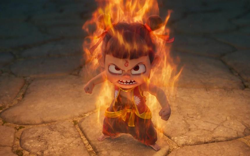 «Нэчжа побеждает Царя драконов»