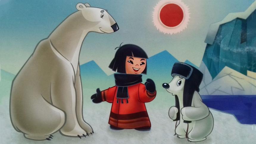 Кадр из анимационного фильма «Умка» (1969), реж. Владимир Попов и Владимир Пекарь