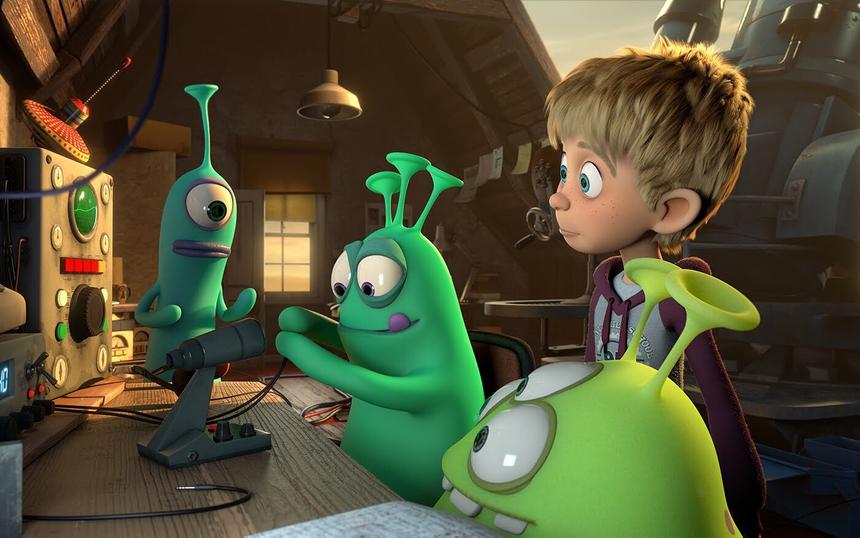 Кадр из мультфильма «Пришельцы в доме»