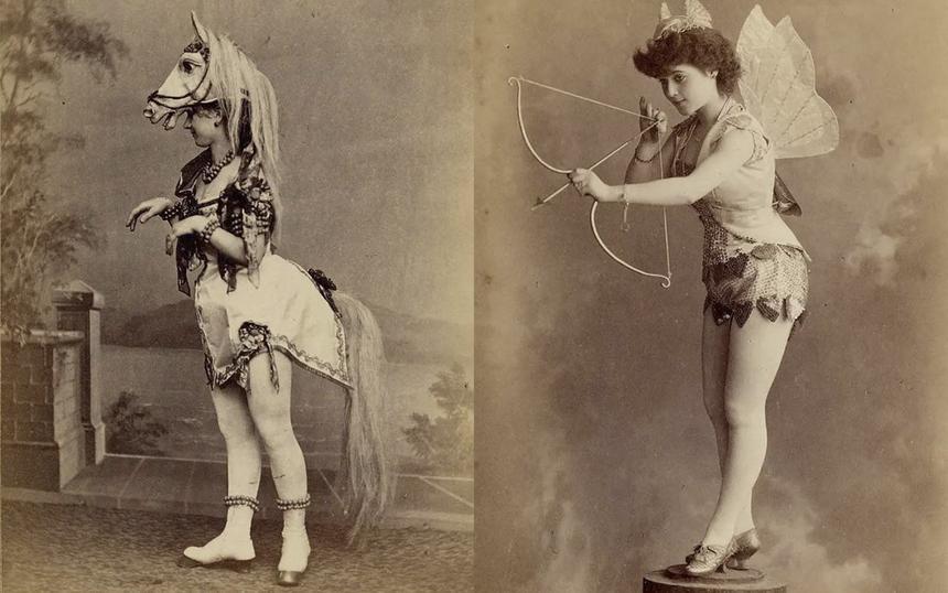 Танцовщицы бурлеска Викторианской эпохи