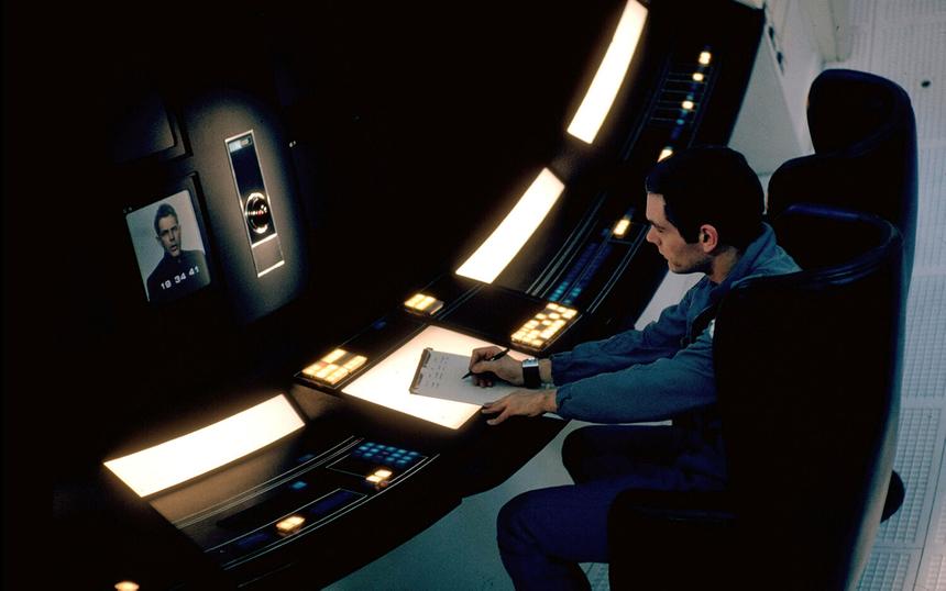 Кадр из фильма «2001 год: Космическая одиссея», реж. Стэнли Кубрик, 1967