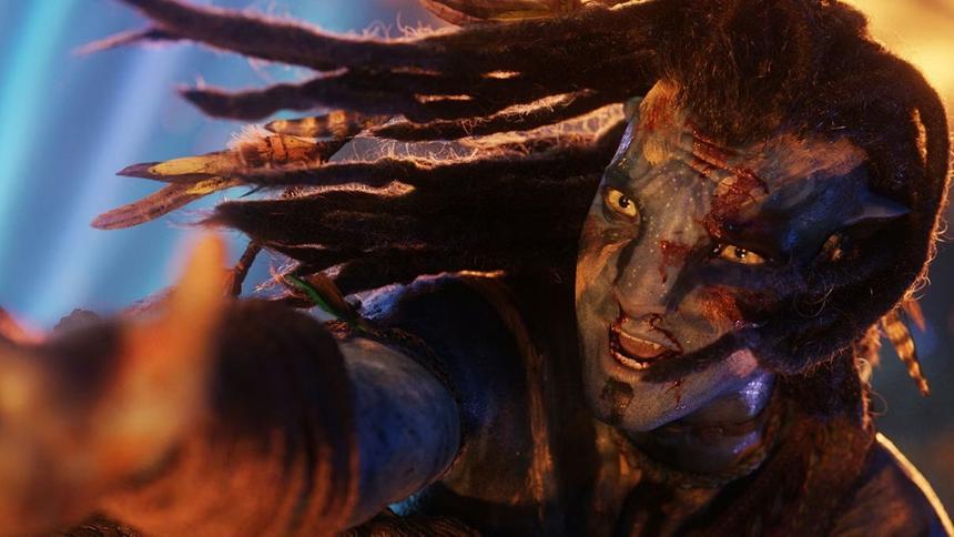 Кадр из фильма «Аватар: Огонь и пепел»