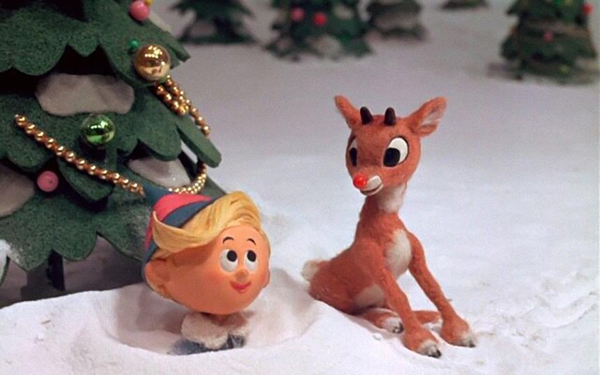 «Рудольф — красноносый олень»